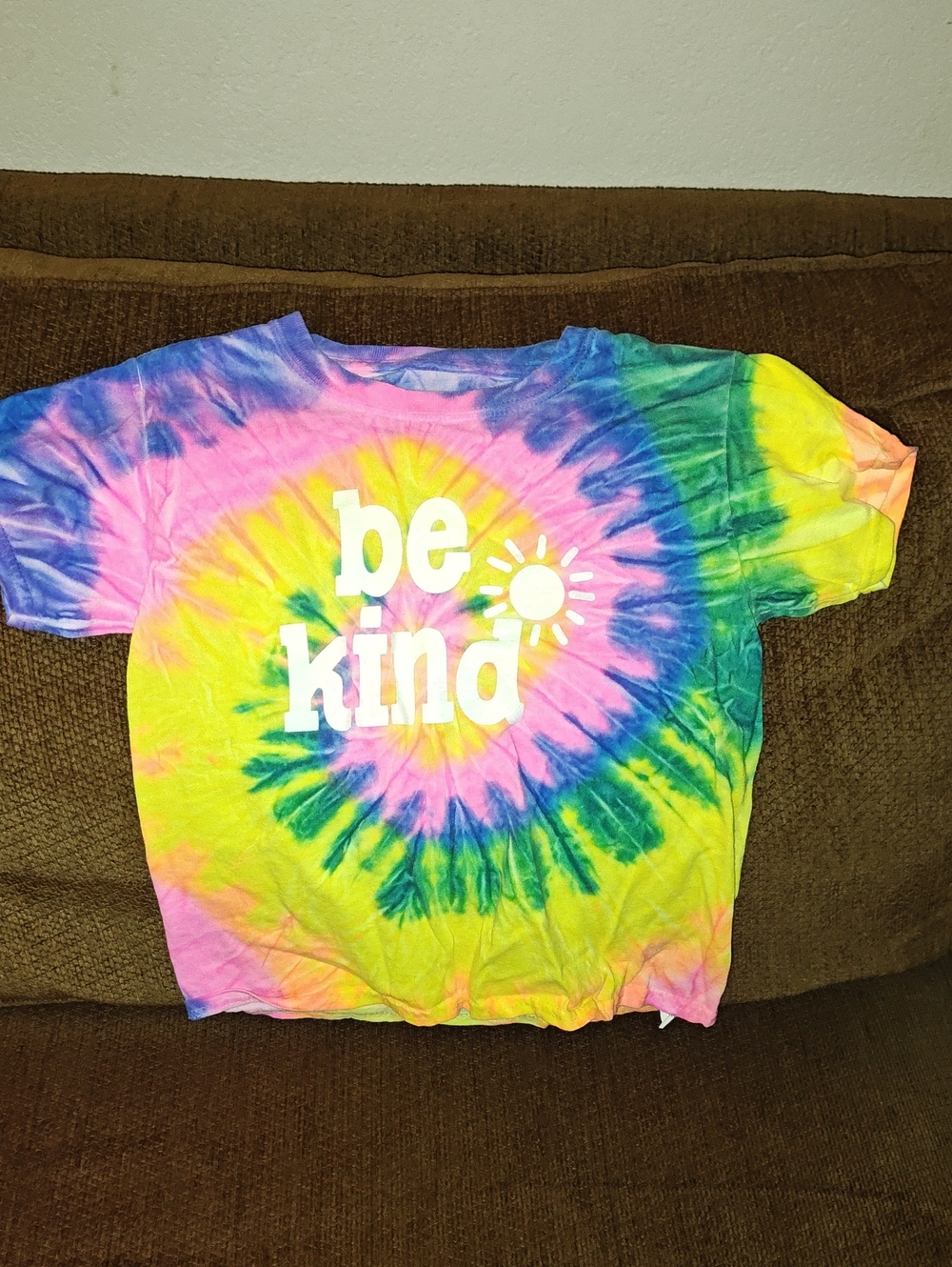 Be Kind Tie-Dye Kids Tee - Multicolor